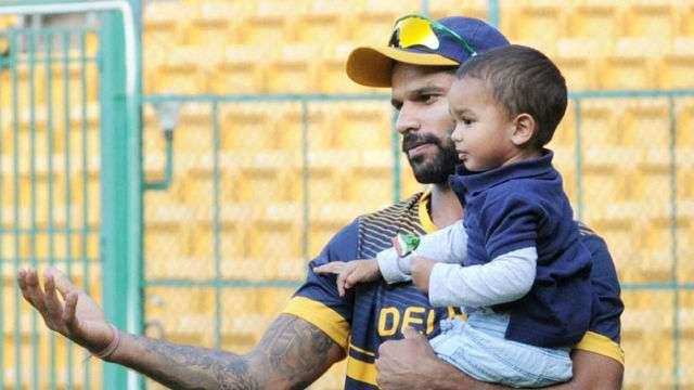 Heart Touching Message By Shikhar Dhawan For His Son On Twitter