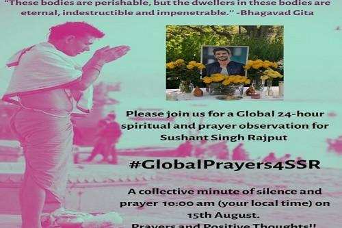 स्वतंत्रता दिवस पर सुशांत के लिए वैश्विक प्रार्थना सभा