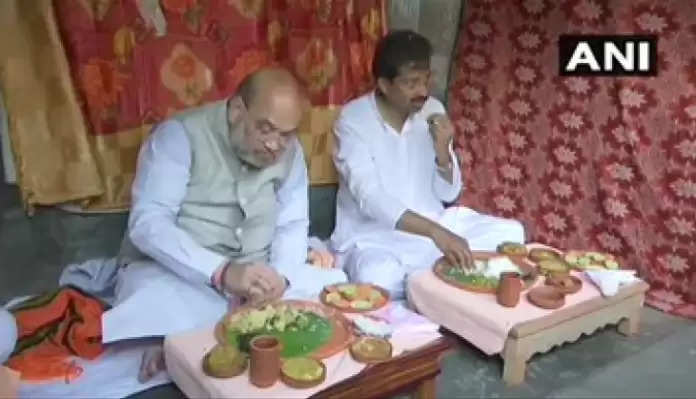 West Bengal Election 2021: Amit Shah did road show, ate food at rickshaw driver’s house
