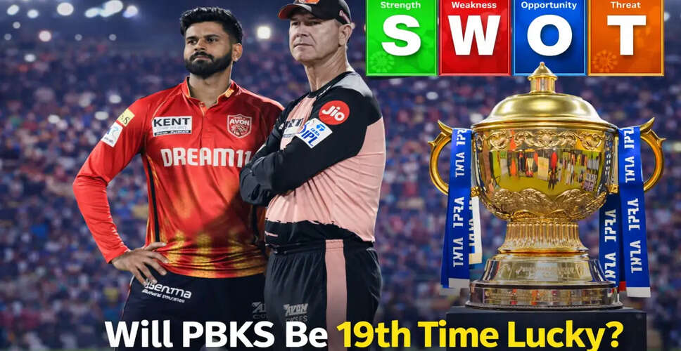 Punjab Kings Eye Redemption in IPL 2026 After Last Year's Heartbreak