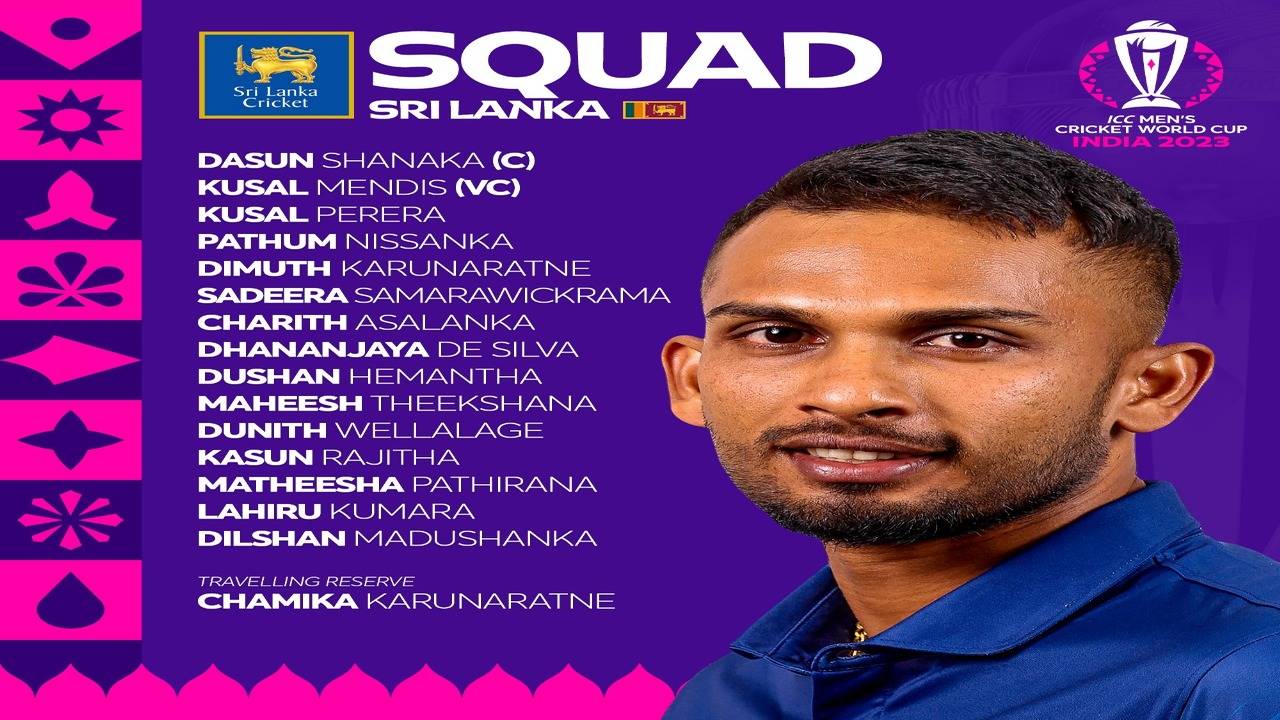 World Cup 2023: Sri Lanka announce squad; injured Hasaranga not