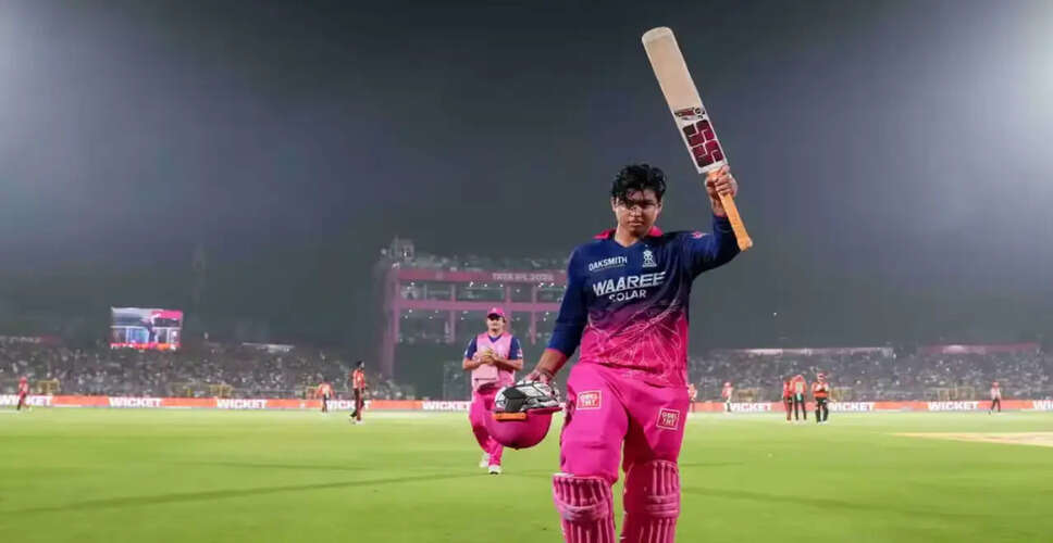 IPL 2026 MVP Award: Vaibhav Sooryavanshi Shines Despite Final Absence