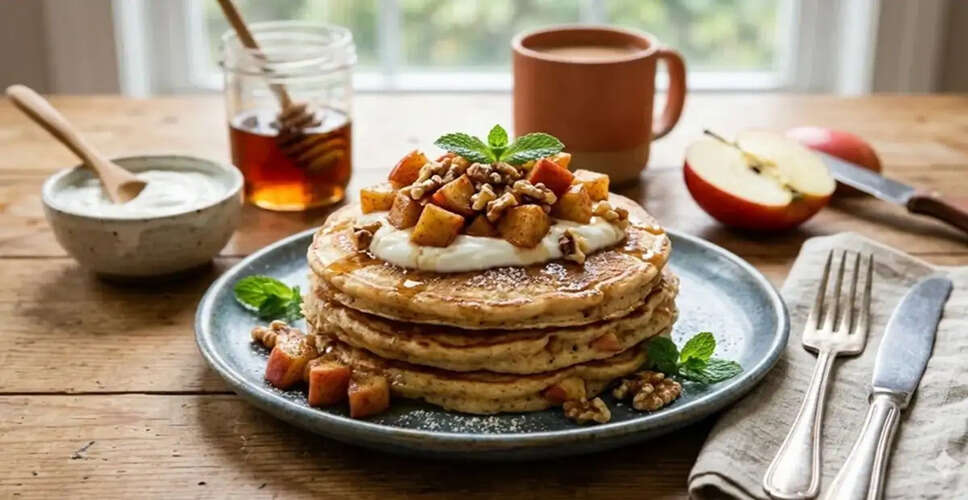 Delicious and Healthy Apple Yogurt Pancakes Recipe