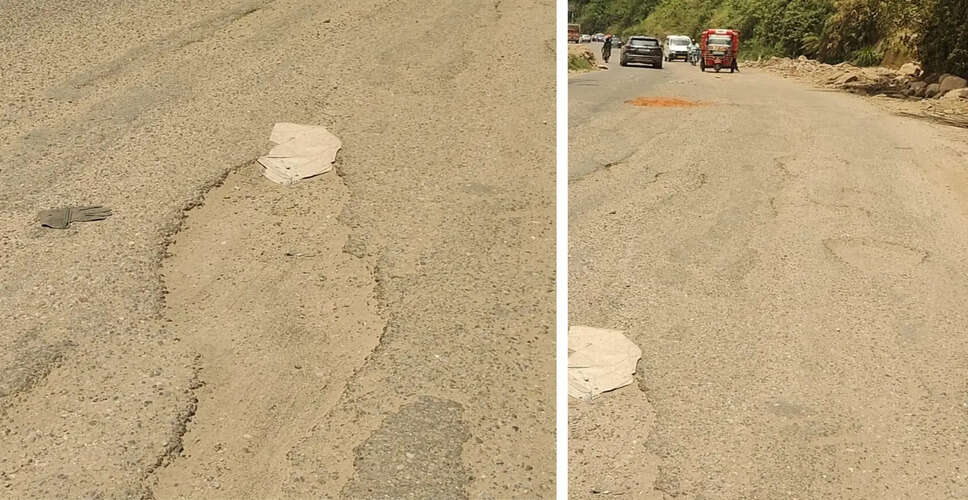 Urgent Repairs Needed on Pathankot&ndash;Mandi Highway Due to Dangerous Potholes
