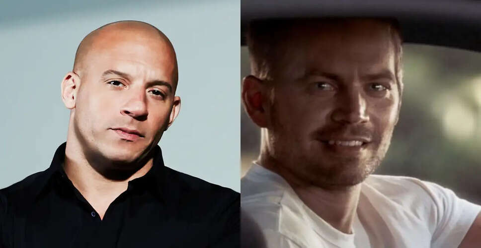 Vin Diesel's Heartfelt Tribute to Paul Walker at Cannes 2026: A Touching Moment for Fans