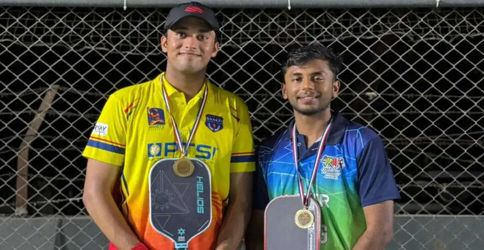 Paras Kotwal and Nrug Patel Triumph in Men's Doubles at Sportify Dink Masters 2026