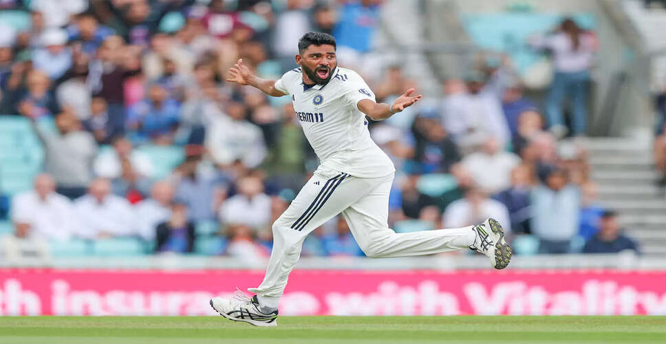 Mohammed Siraj's Hard Work Shines in Test Match Against West Indies