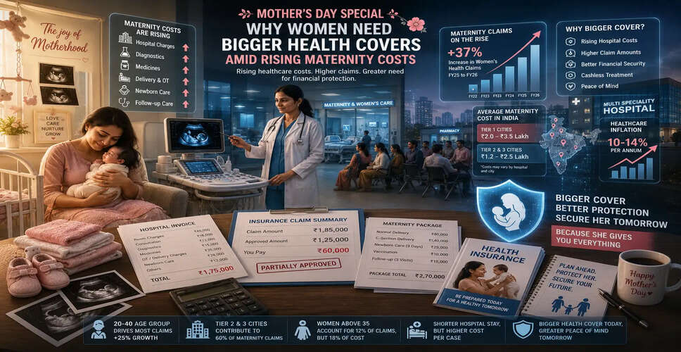 Surge in Women's Health Insurance Claims in India Driven by Maternity Costs