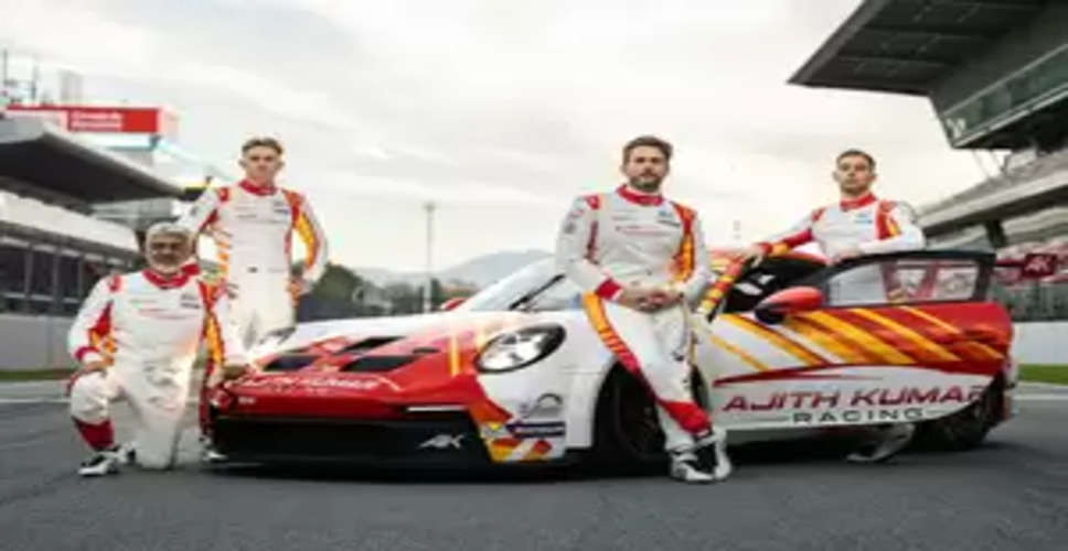 Actor Ajith Kumar's first practice session for the Dubai 24 hours race garners attention