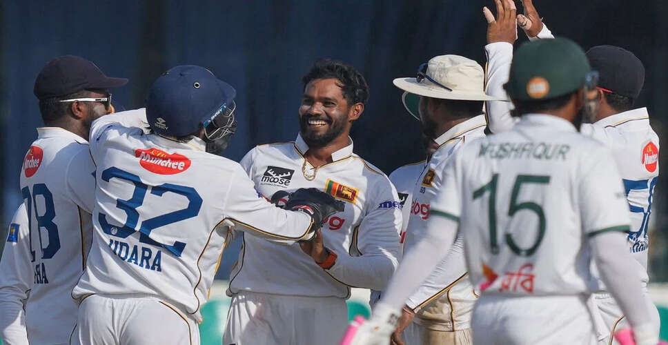 Sri Lanka Secures First Win in World Test Championship by Defeating Bangladesh