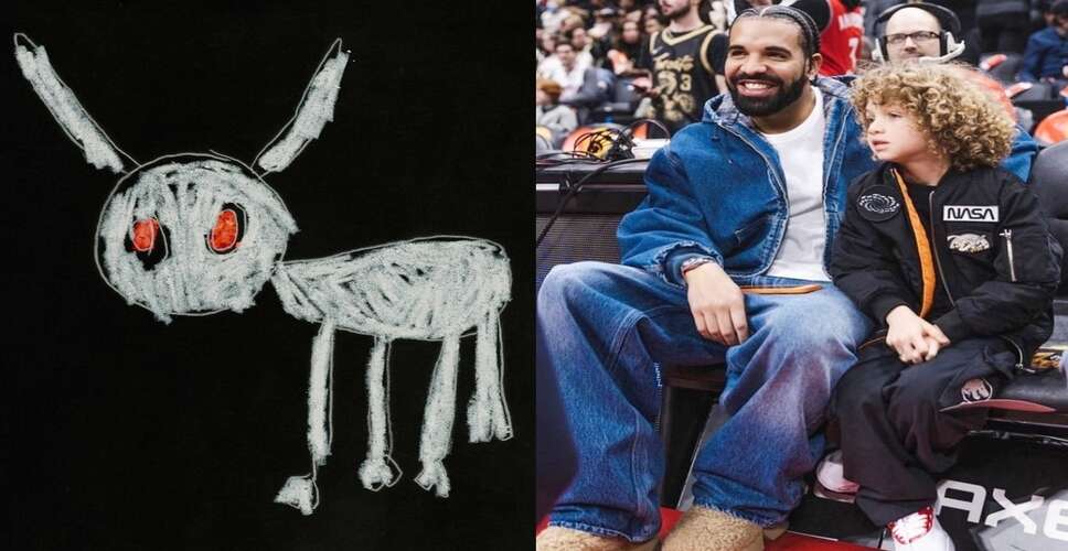 Drake reveals 'For All the Dogs' album cover designed by his son Adonis