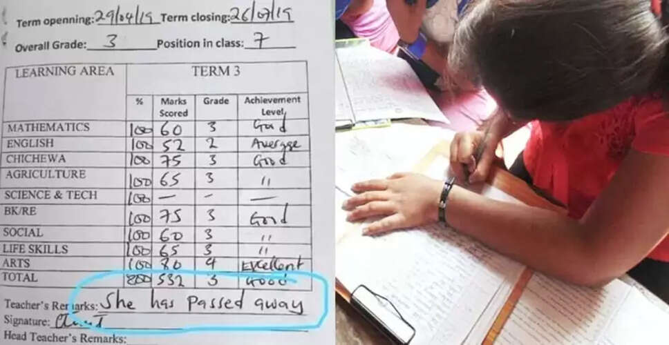 Teacher's Hilarious Mistake Declares Student 'Deceased' on Report Card