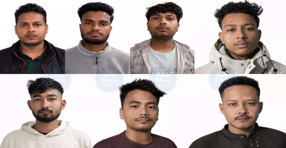 Seven Suspected ULFA-I Associates Arrested in Joint Police Operation