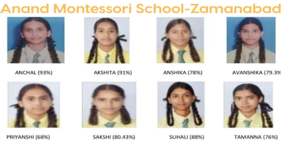 Anand Montessori Public School Achieves Remarkable Success in Class 10 HP Board Results