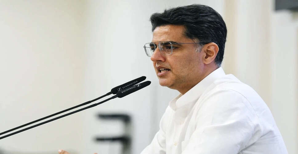 Sachin Pilot Questions Jagdeep Dhankhar's Resignation as Vice President