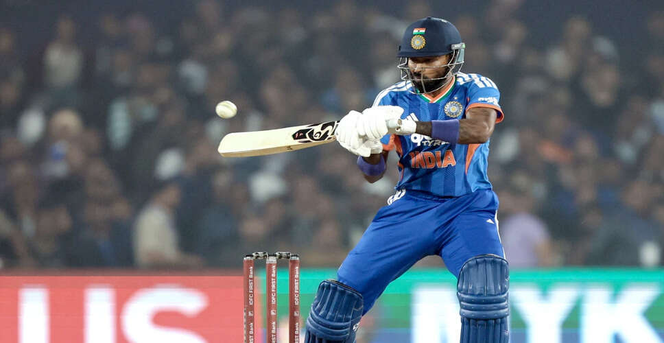 Hardik Pandya's Memorable Moment with Cameraman During T20 Match