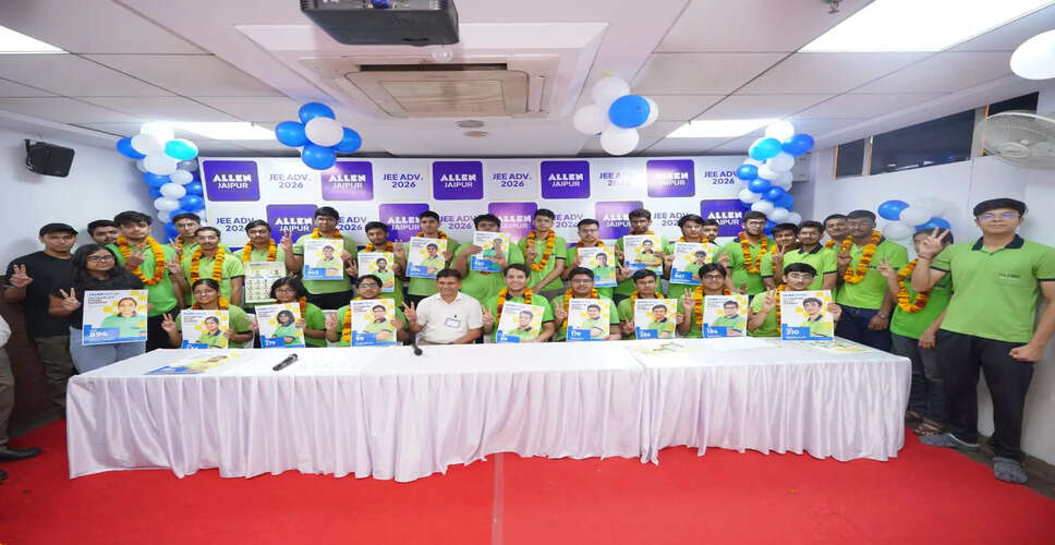 Outstanding Achievements of Allen Jaipur Students in JEE Advanced 2026