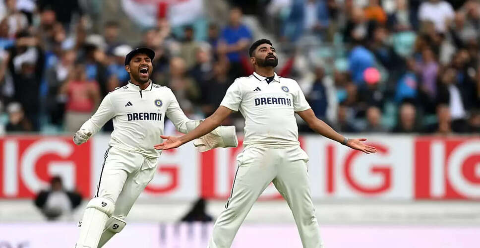 India Clinches Thrilling Test Victory Over England by 6 Runs