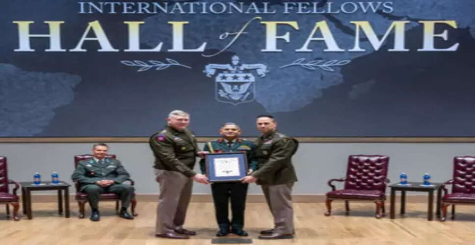 Indian Army Chief Inducted into International Hall of Fame in the USA