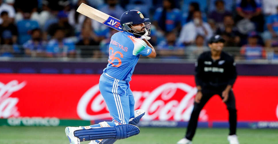 Shreyas Iyer on the Brink of 3,000 ODI Runs Ahead of Second ODI Against New Zealand