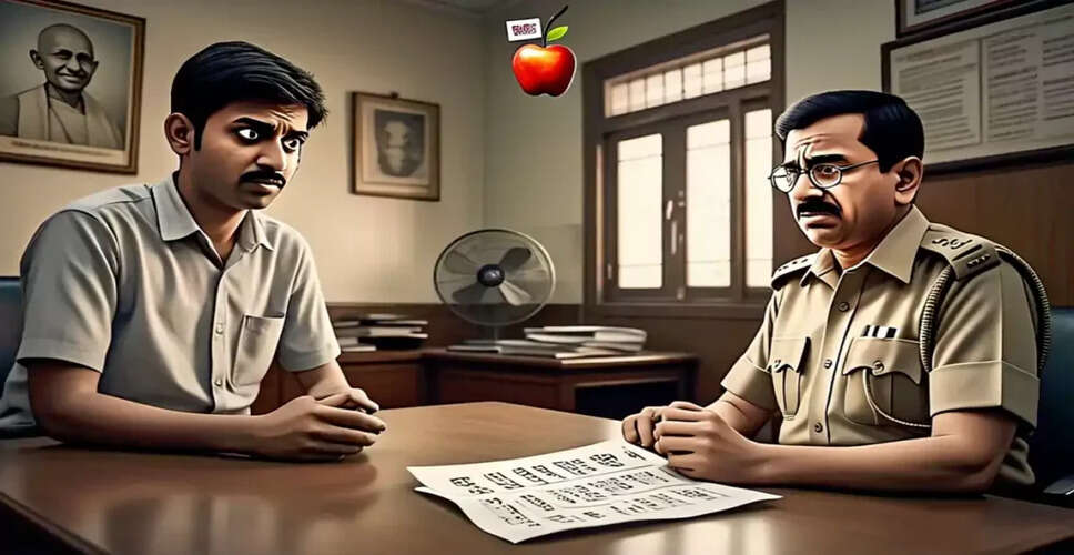 Humorous Interview Exchange Between a Young Man and a Police Officer