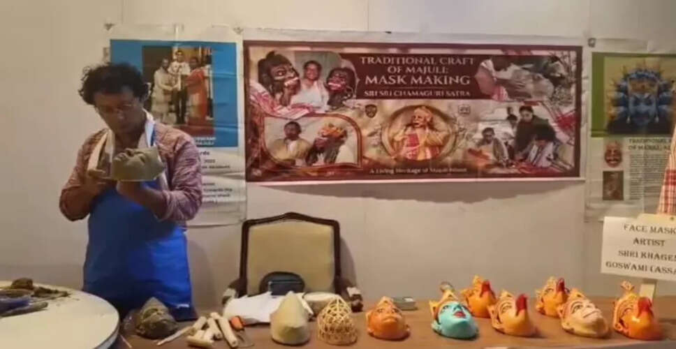 Majuli's Traditional Mask Art Gains National Spotlight at Rajasthan Camp