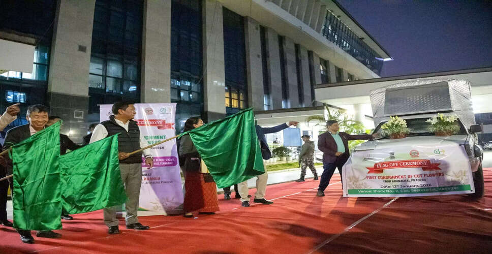 Arunachal Pradesh Launches Commercial Floriculture with First Flower Shipment