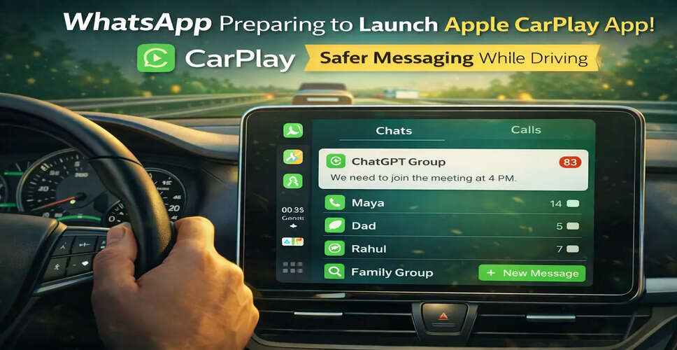 WhatsApp Set to Launch Native App for Apple CarPlay Enhancing Driver Communication