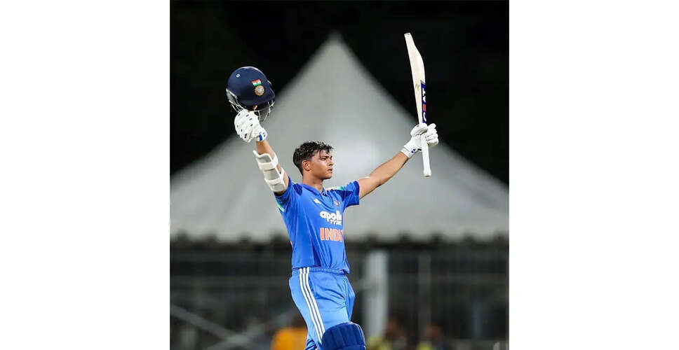 Yashasvi Jaiswal Sets Record as Fastest Indian to Score Two ODI Centuries