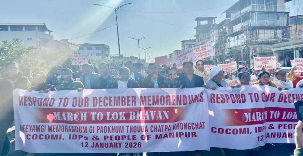 Mass Rally in Imphal Demands Safe Return for Displaced Persons