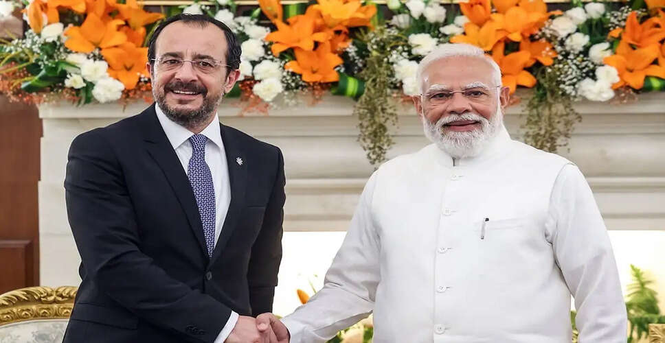 India and Cyprus Forge Strategic Partnership Amid Global Shifts