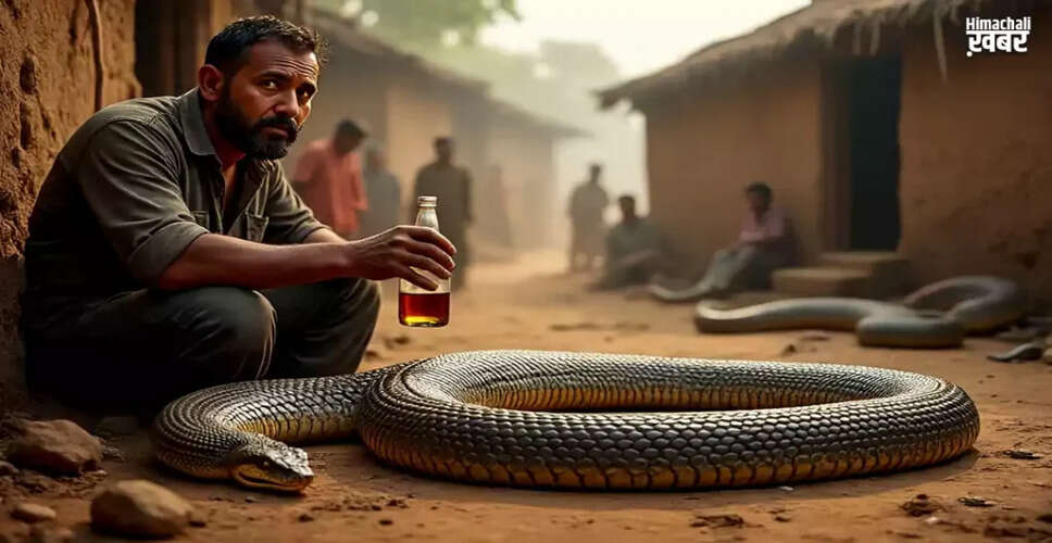 Drunk Man Survives King Cobra Bite While Snake Dies