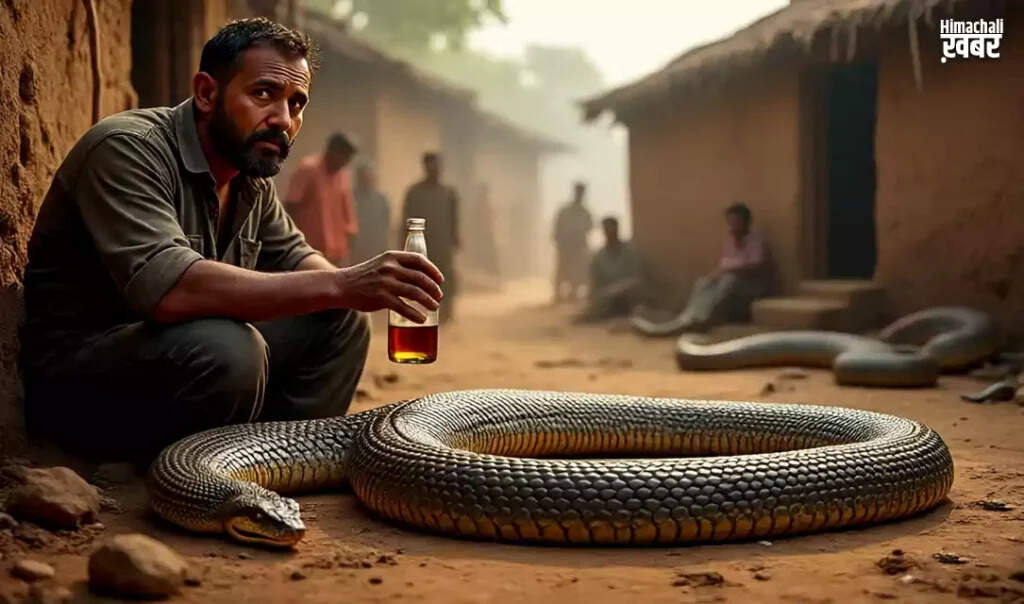 Drunk Man Survives King Cobra Bite While Snake Dies