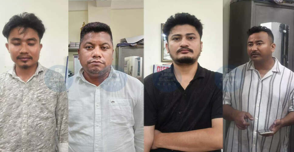 Four Arrested in Tinsukia for Alleged Links to ULFA-I Extortion Activities
