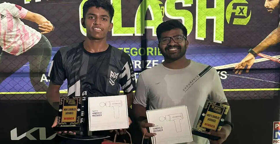 Yugal Bansal and Om Pawar Triumph in Men's Advanced Doubles at The Kitchen Clash