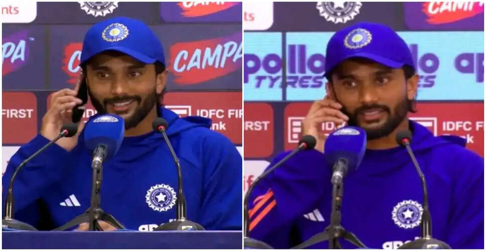 Nitish Kumar Reddy's Touching Moment During Press Conference Captivates Fans