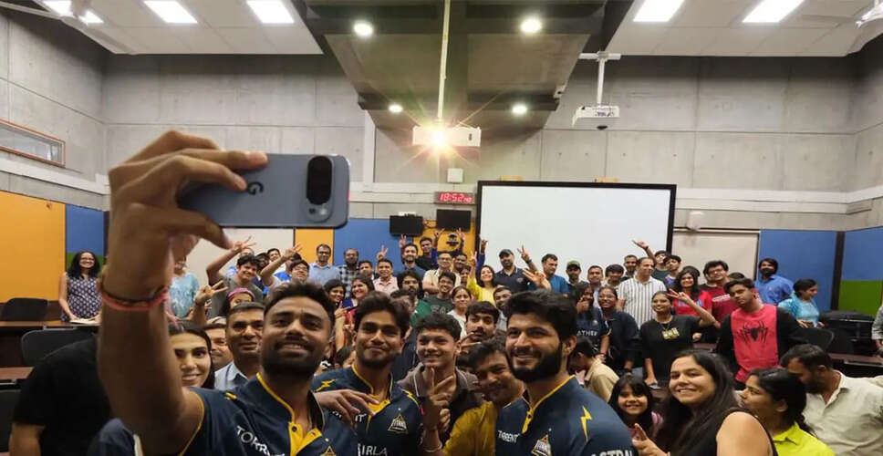 Gujarat Titans Players Connect with IIM Ahmedabad Students Ahead of IPL 2026