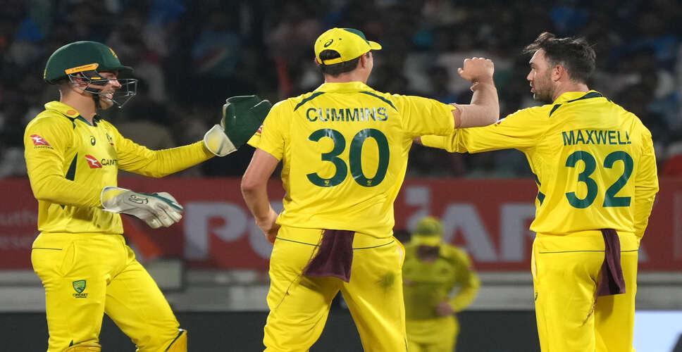3rd ODI: Glenn Maxwell picks career-best four-for; stars in Australia's consolation 66-run win over India