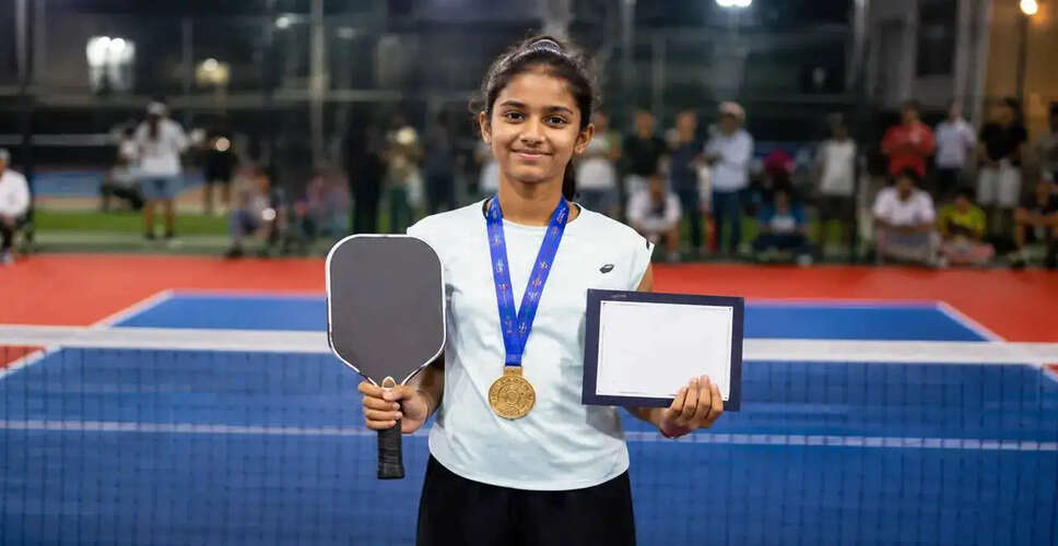 Aashrithaa Selvanarayanan Triumphs in U14 Girls' Singles at Junior Pickleball Championship
