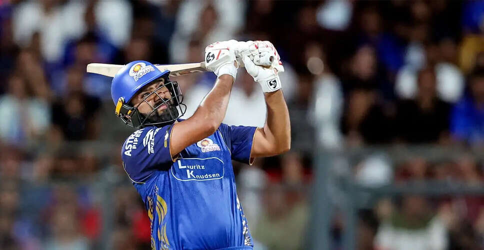 Rohit Sharma Reaches 6000 IPL Runs Milestone for Mumbai Indians