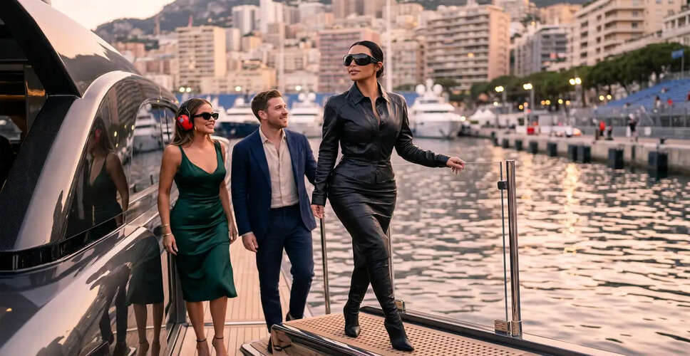 Kim Kardashian Steals the Spotlight in Monaco: A Night of Glamour and Support for Lewis Hamilton