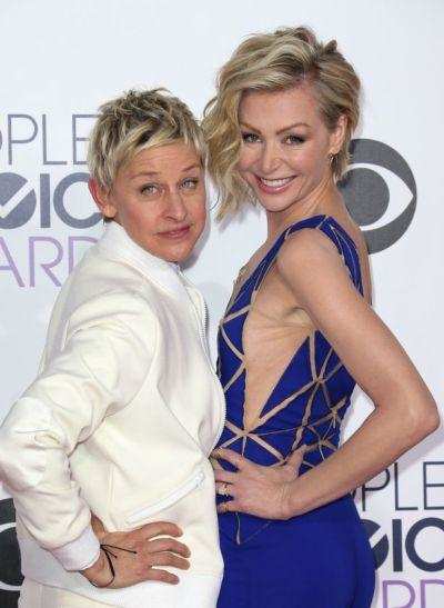 Wife Portia stands tall for Ellen DeGeneres