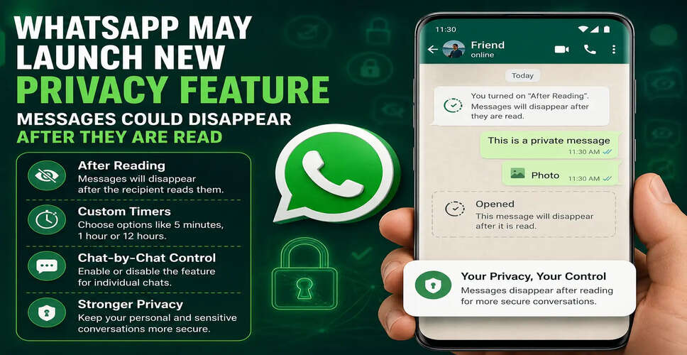 WhatsApp's New 'After Reading' Feature Enhances Message Privacy