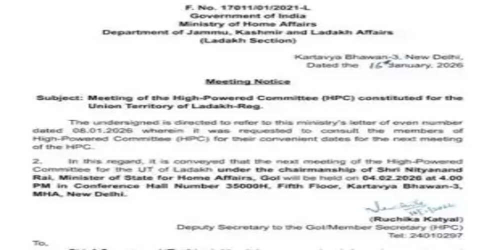 Ladakh's High Powered Committee to Reconvene: What&rsquo;s at Stake for the Union Territory?