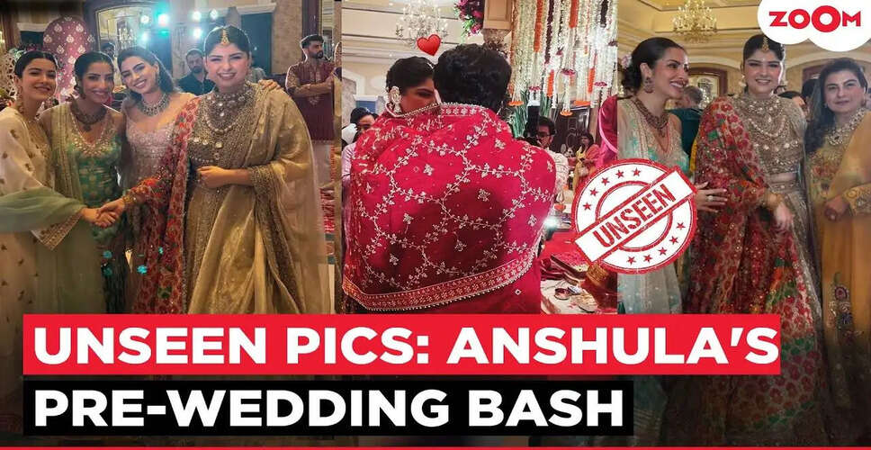 Anshula Kapoor and Rohan Thakkar's Pre-Wedding Festivities: A Glimpse into Bollywood's Joyous Celebrations!
