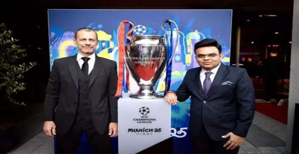 Jay Shah Engages with UEFA President Ahead of Champions League Final