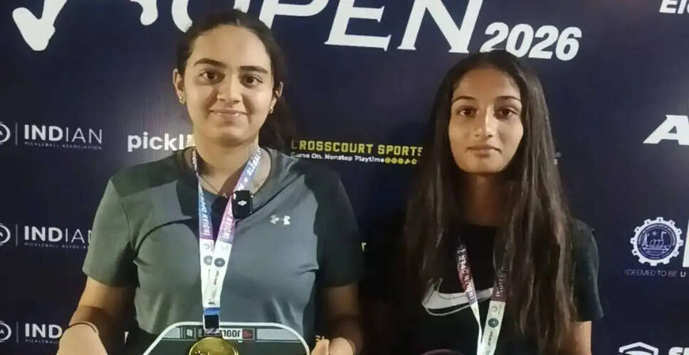 Anushka Chhabria and Mahika Rathod Triumph in Under 16 Girls Doubles at Indian Open