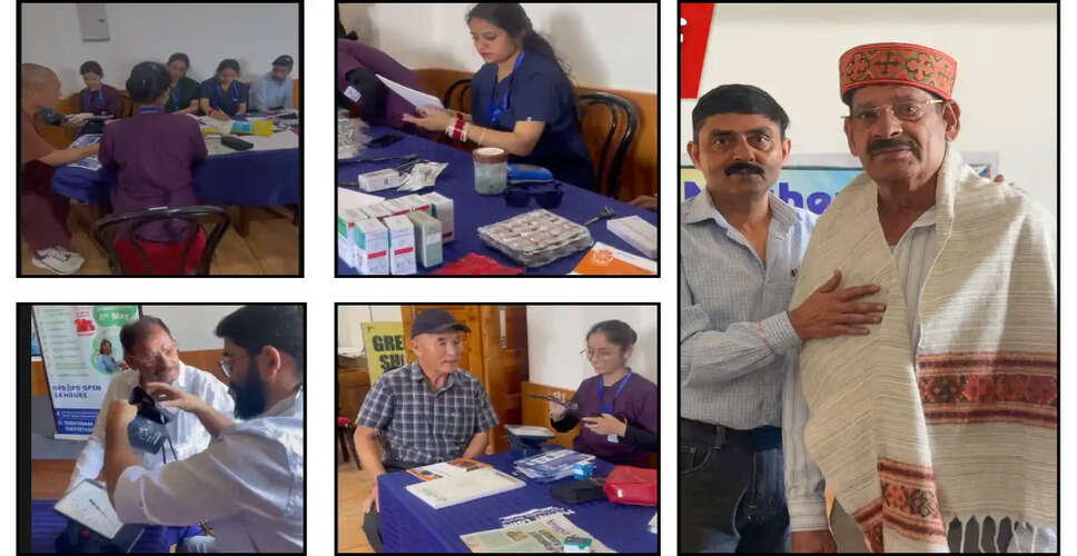 Free Health Check-Up Camp Held in McLeodganj to Promote Wellness