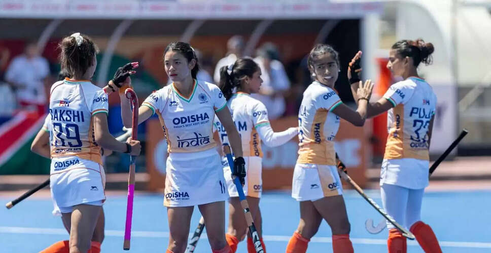 Indian Junior Women's Hockey Team Triumphs Over Ireland with 4-0 Victory