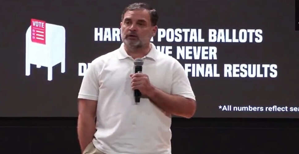 Rahul Gandhi Raises Allegations of Vote Theft in Haryana